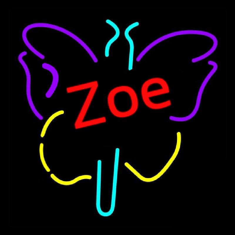 Zoe Butterfly Neonkyltti