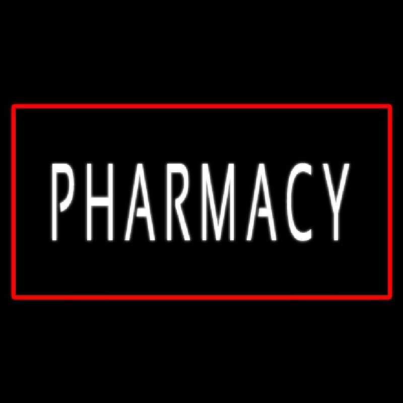 White Pharmacy Red Border Neonkyltti