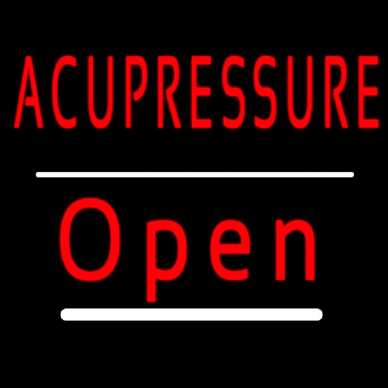 Acupressure Open White Line Neonkyltti