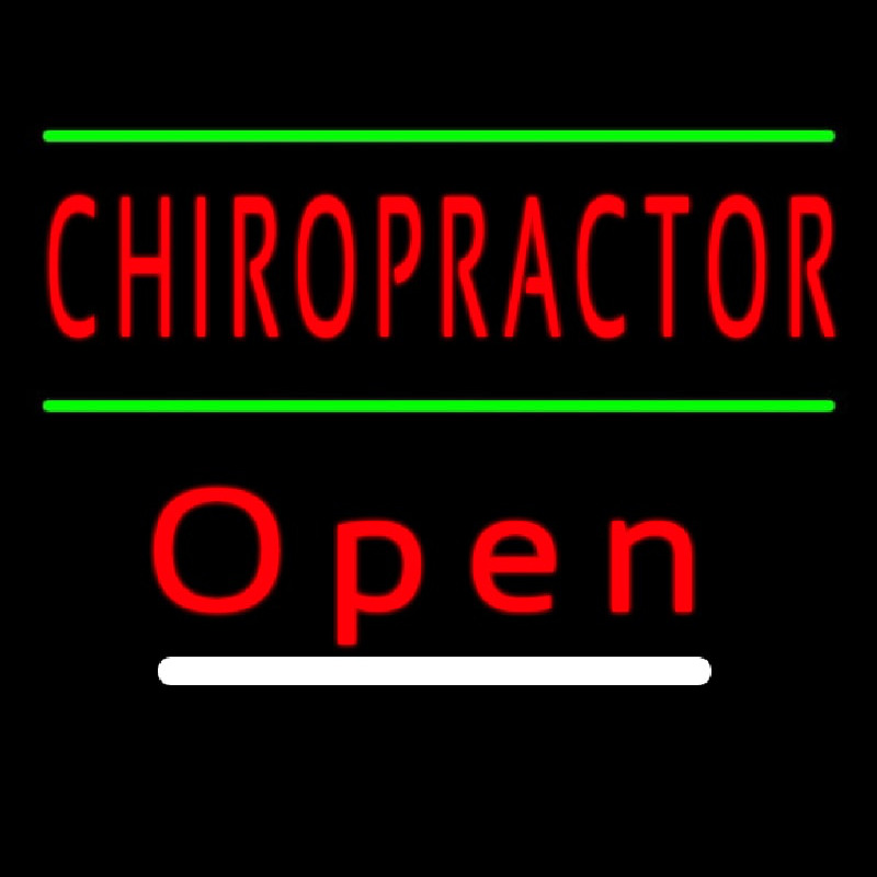 Chiropractor Open Neonkyltti