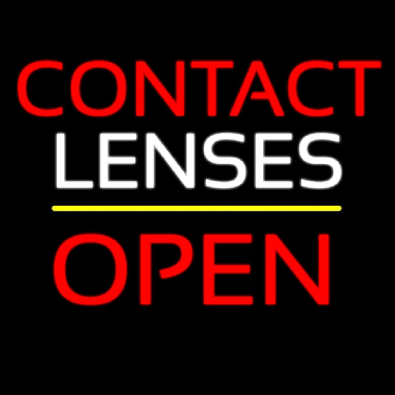 Contact Lenses Block Open Yellow Line Neonkyltti