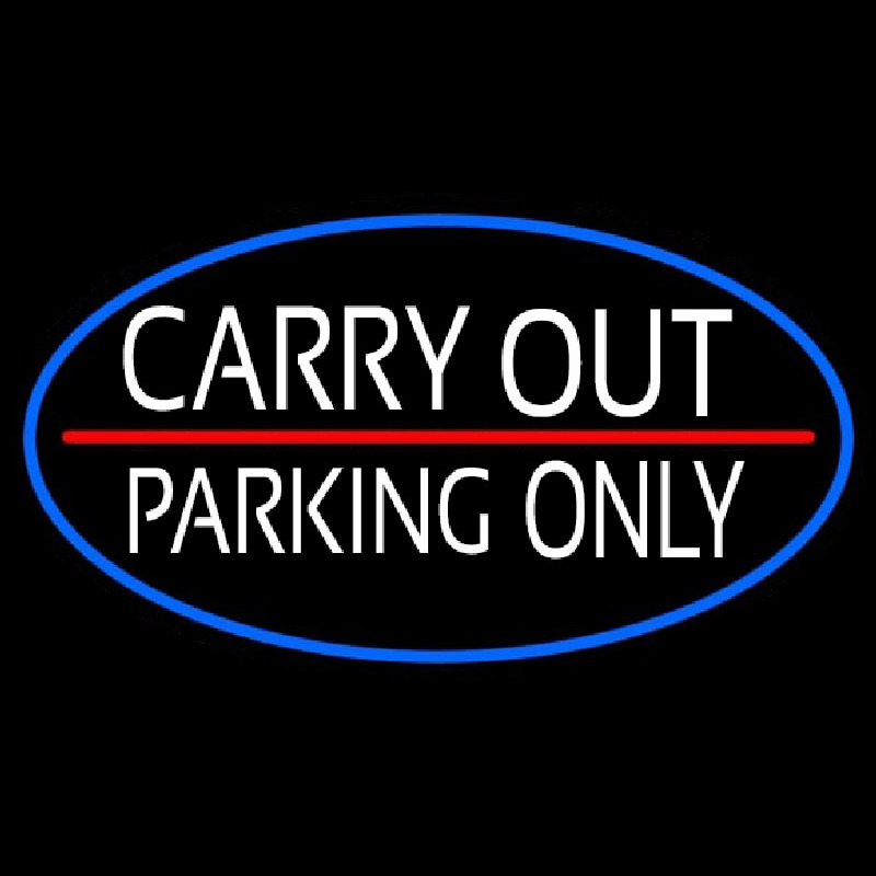 Carry Out Parking Only Neonkyltti