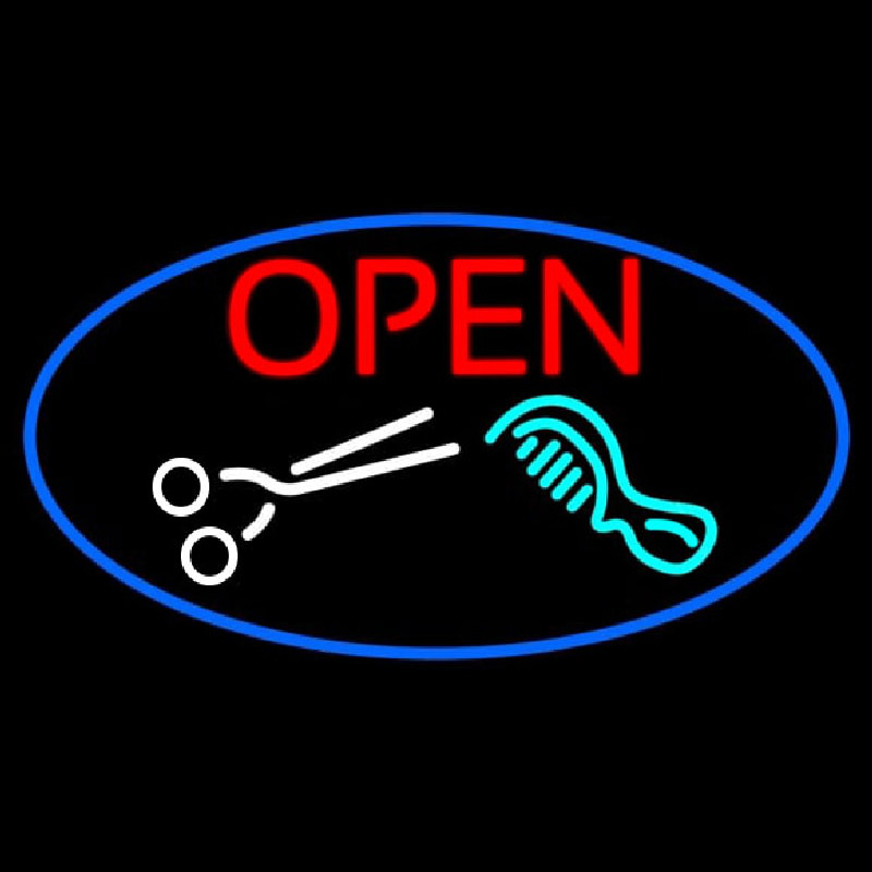 Open With Scissor And Comb Neonkyltti