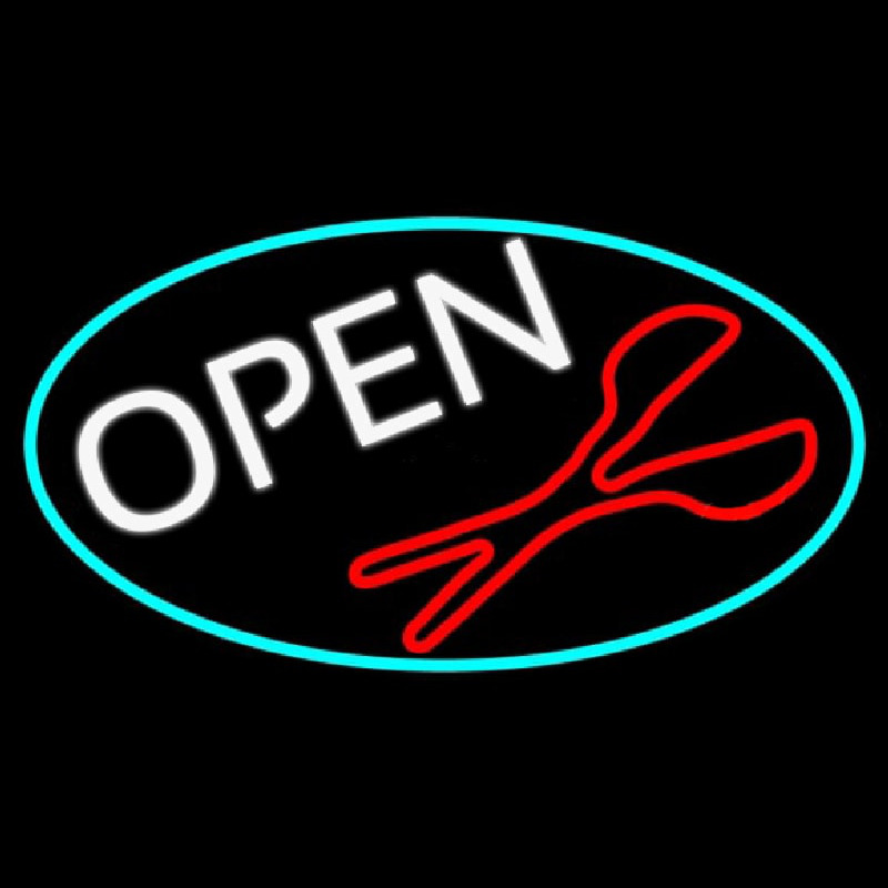 Open With Scissor Logo Neonkyltti