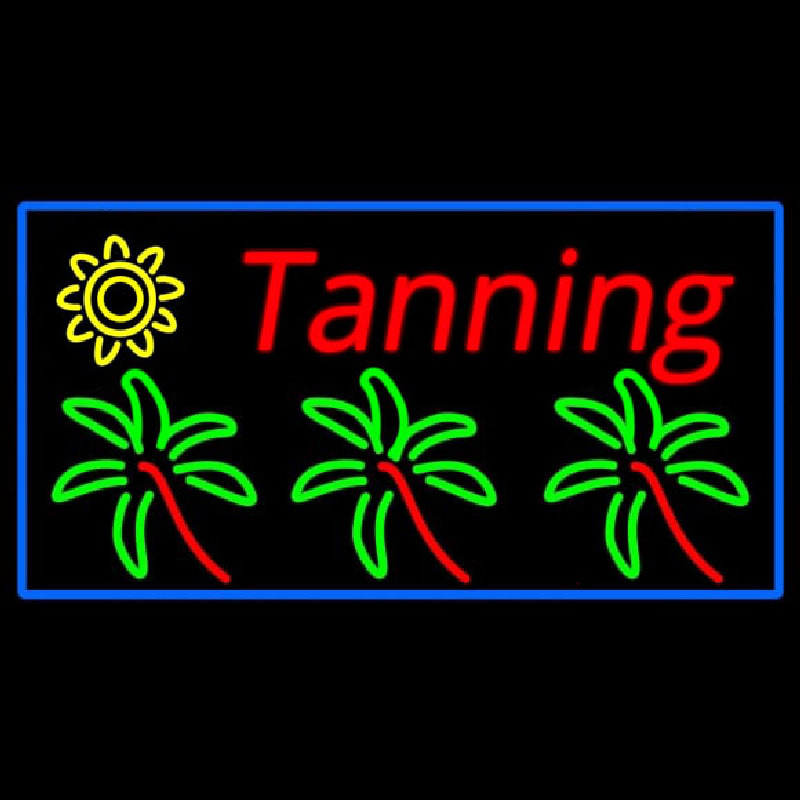 Tanning With Logo Neonkyltti