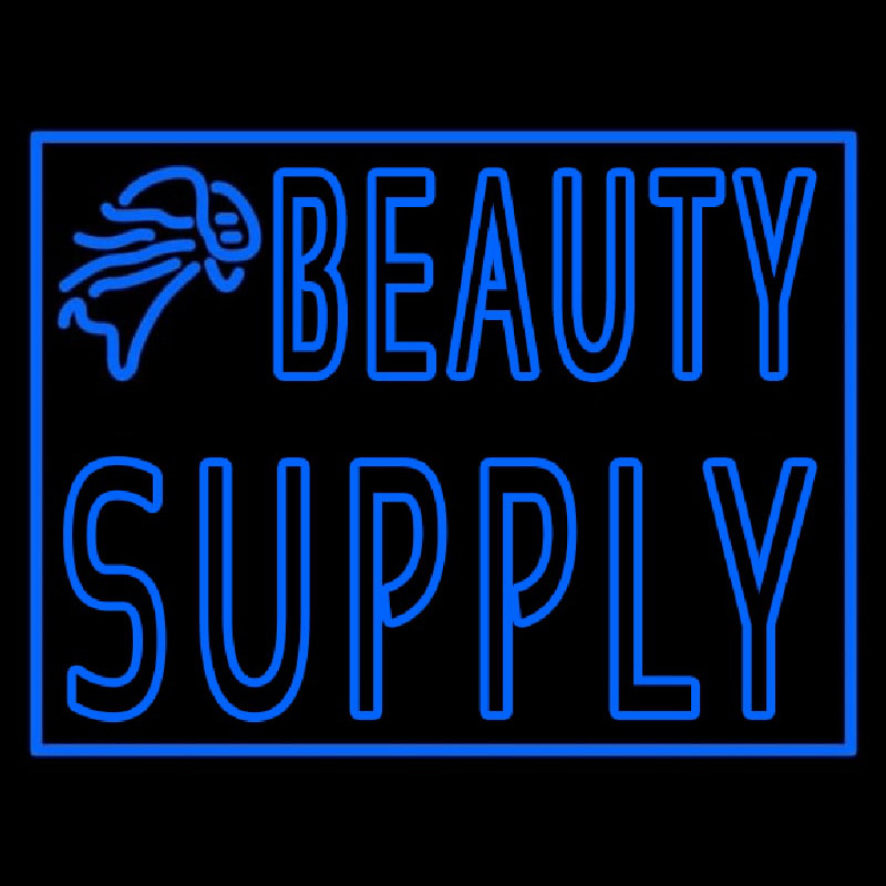 Double Stroke Blue Beauty Supply Neonkyltti