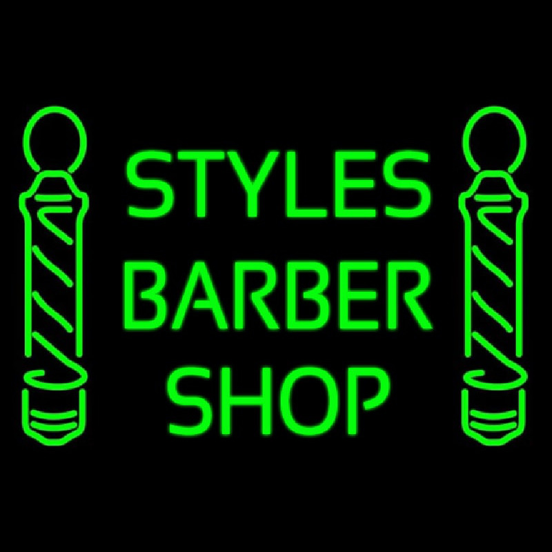 Green Styles Barber Shop Neonkyltti