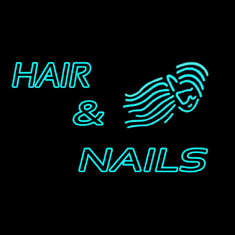 Hair And Nails Double Stroke Neonkyltti