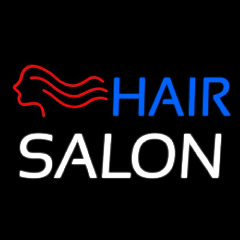 Hair Salon With Girl Logo Neonkyltti