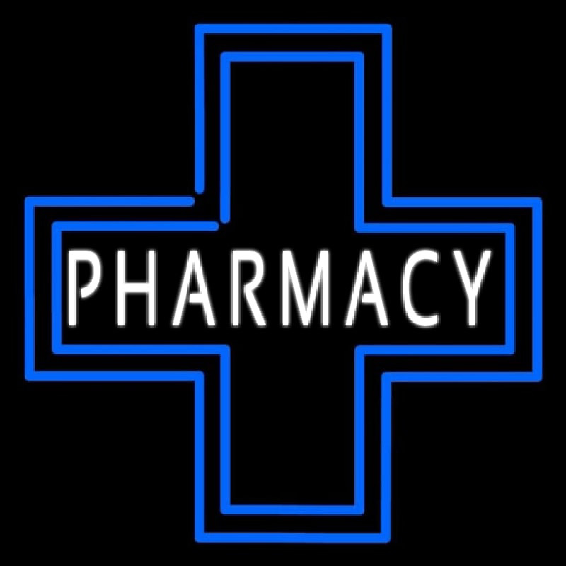 Pharmacy Inside Plus Logo Neonkyltti