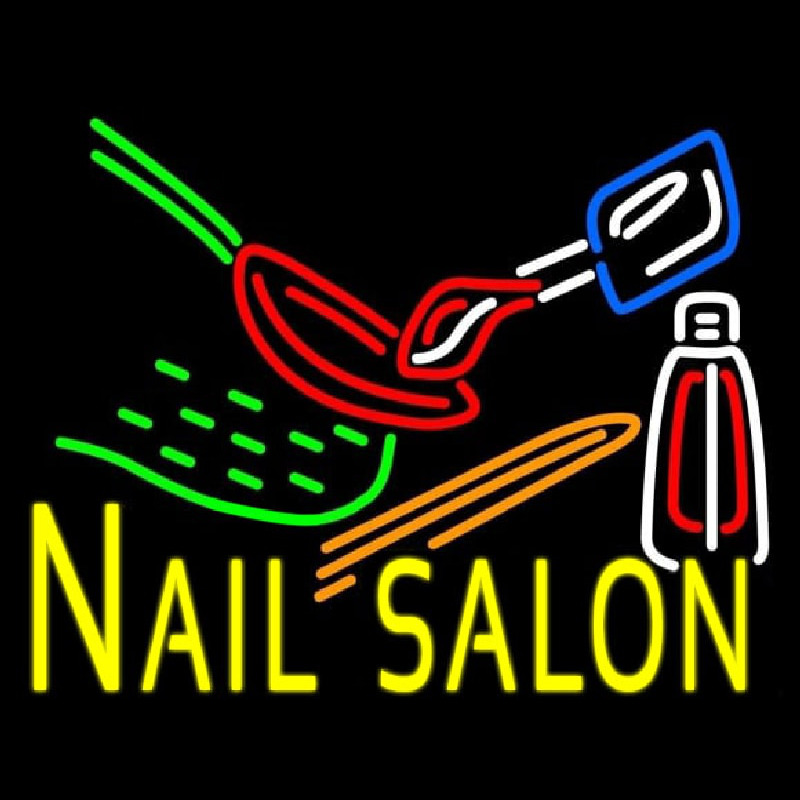 Nail Salon Logo Neonkyltti