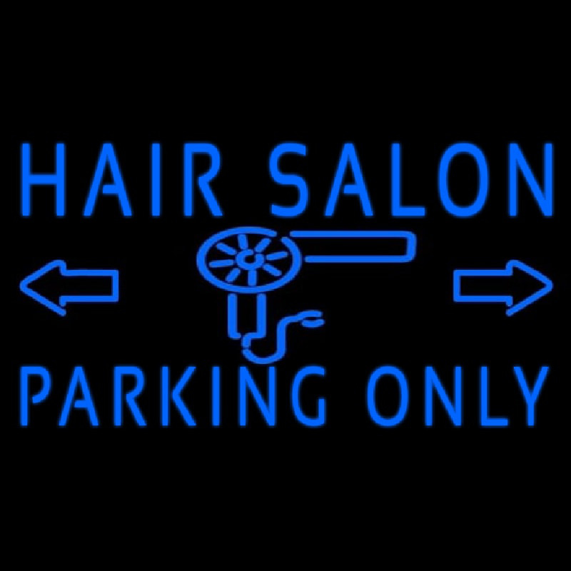 Hair Salon Parking Only Neonkyltti