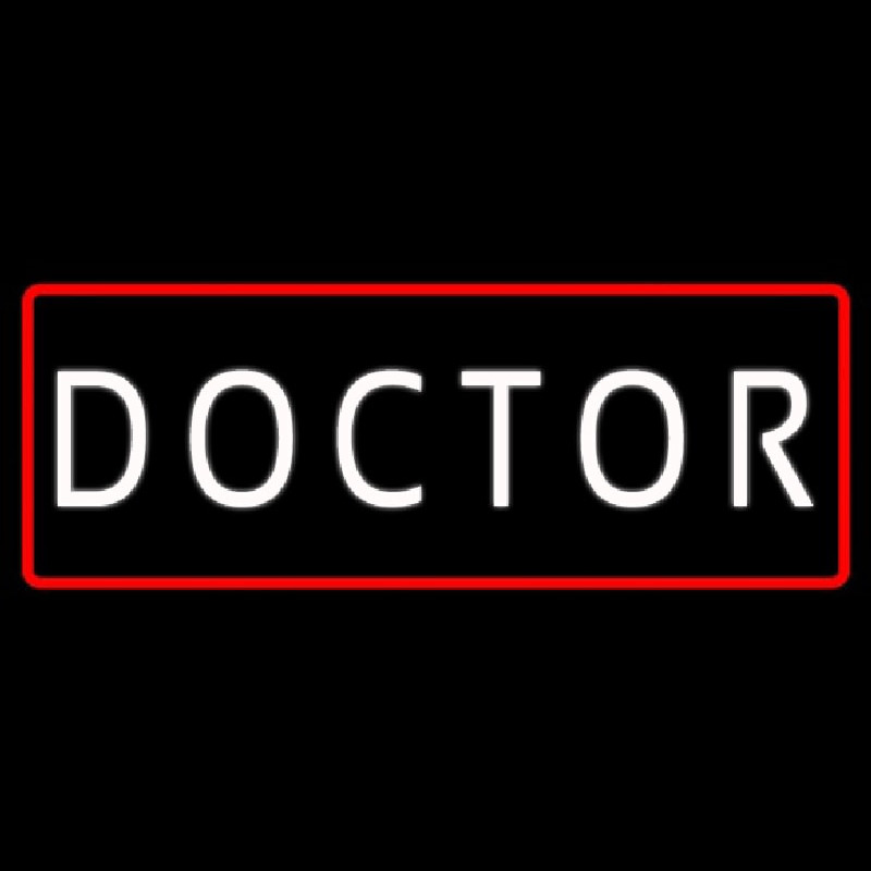 White Doctor Red Border Neonkyltti