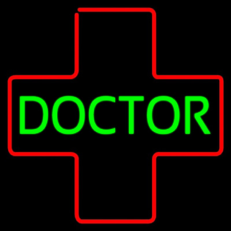 Green Doctor Medical Logo Neonkyltti