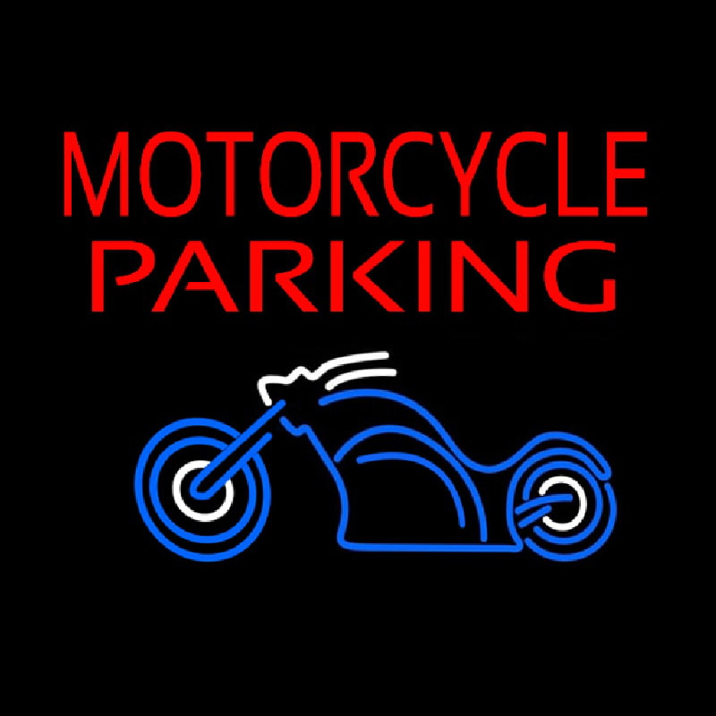 Motorcycle Parking Neonkyltti