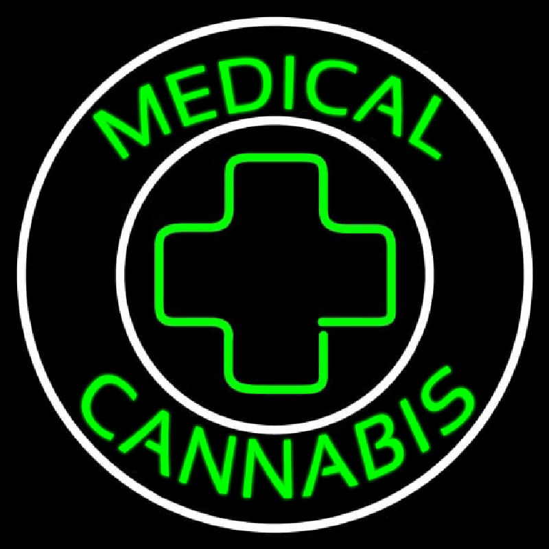 Medical Cannabis With Logo Neonkyltti