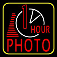 1 Hour Photo With Clock Icon Neonkyltti