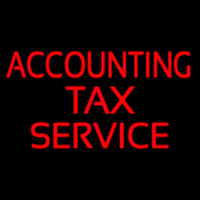 Accounting Ta  Service Neonkyltti