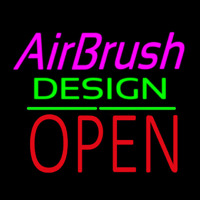 Airbrush Design Block Open Green Line Neonkyltti