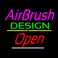 Airbrush Design Open Yellow Line Neonkyltti