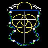 Alpha Omega Epsilon Logo Neonkyltti