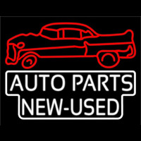 Auto Parts New Used Car Logo Neonkyltti