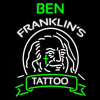 Ben Franklins Tattoo Neonkyltti