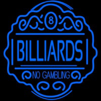 Billiards No Gambling Neonkyltti