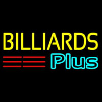 Billiards Plus 1 Neonkyltti