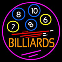 Billiards With Logo 2 Neonkyltti