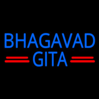 Blue Bhagavad Gita Neonkyltti