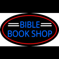 Blue Bible Book Shop Neonkyltti