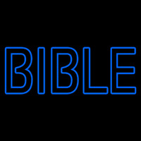 Blue Bible Neonkyltti