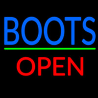 Blue Boots Open With Line Neonkyltti