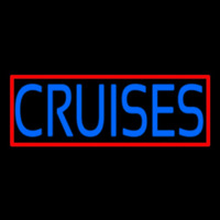 Blue Cruises With Red Border Neonkyltti