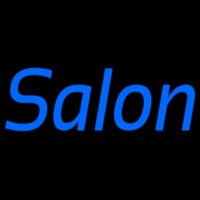 Blue Cursive Salon Neonkyltti