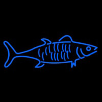 Blue Fish Logo Neonkyltti