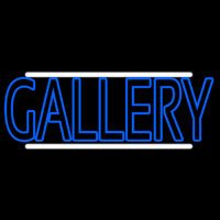 Blue Gallery With White Line Neonkyltti