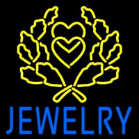 Blue Jewelry Block Logo Neonkyltti