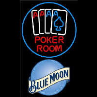 Blue Moon Poker Room Beer Sign Neonkyltti