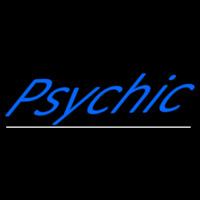 Blue Psychic White Line Neonkyltti