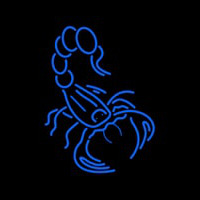 Blue Scorpion Logo Neonkyltti