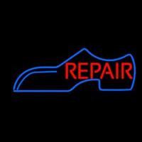 Blue Shoe Logo Red Repair Neonkyltti