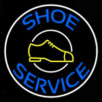 Blue Shoe Service Neonkyltti