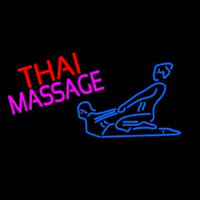 Blue Thai Massage Logo Neonkyltti