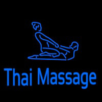 Blue Thai Massage Logo Neonkyltti