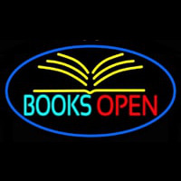 Books Red Open Neonkyltti