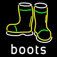 Boots With Logo Neonkyltti