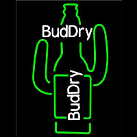 Bud Dry Cactus Beer Sign Neonkyltti