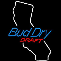 Bud Dry California Beer Sign Neonkyltti